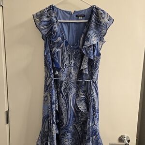 Blue Paisley Dress